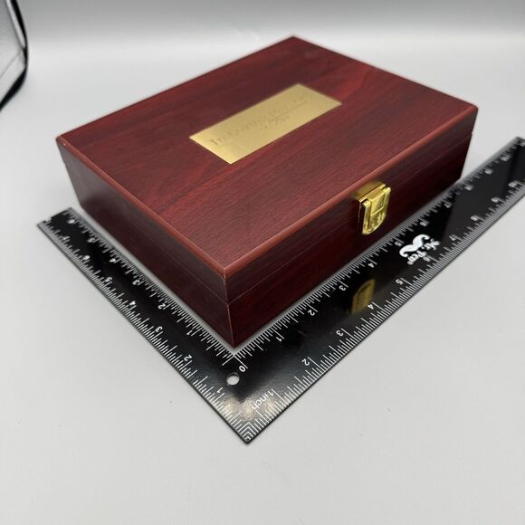 Vtg In Loving Memory Wood Keepsake Trinket Photo Memorial Box Home Accent Decor - Picture 5 of 11